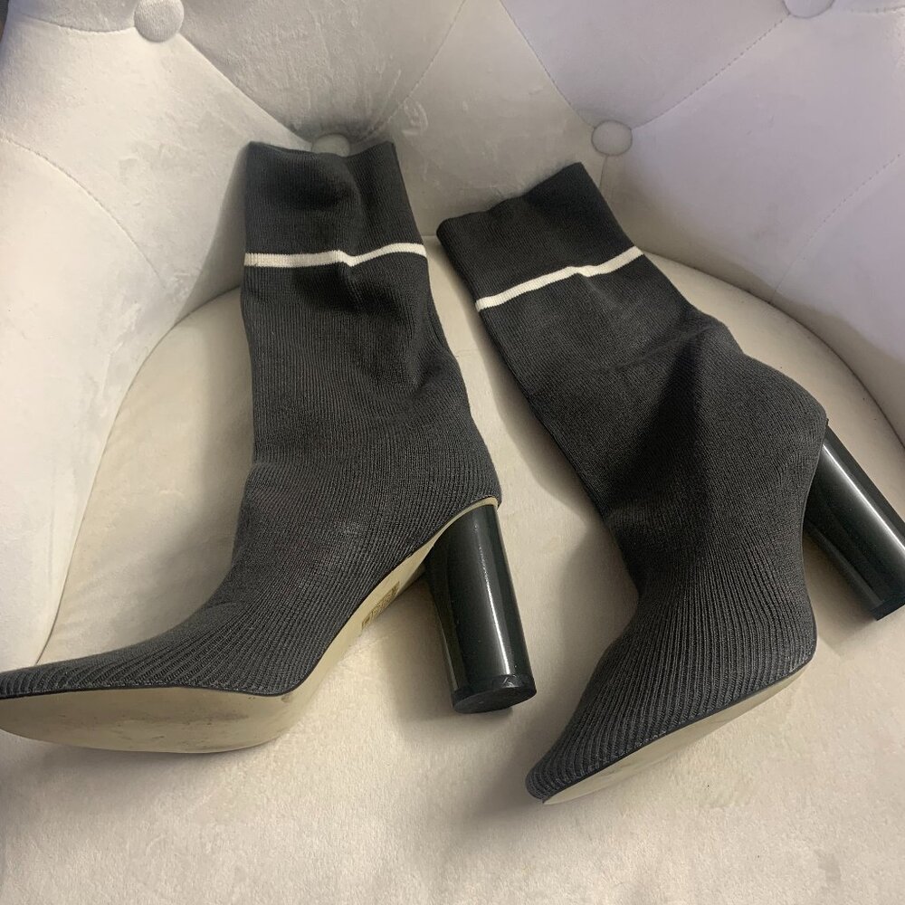 Olive Green Sock Boots